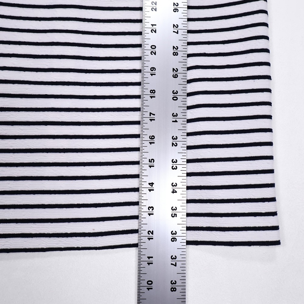 NWT TOMMY HILFIGER Women's 4 Black White‎ Striped Sleeveless Midi Sheath Dress - Picture 9 of 10
